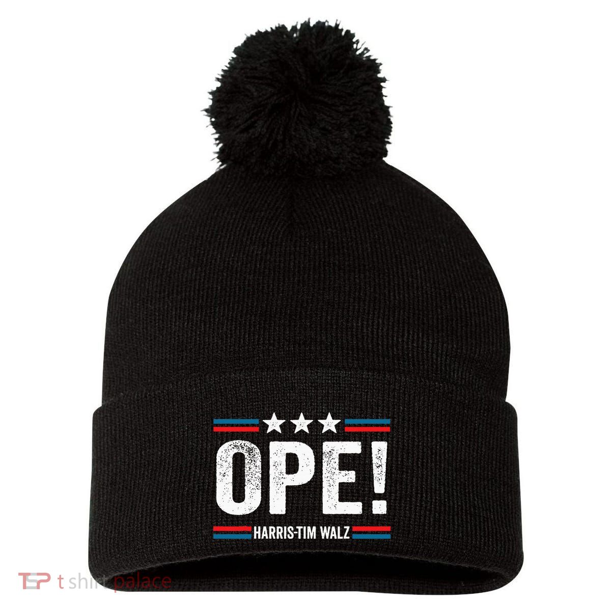 Ope Walz Tim Walz Harris Walz 2024 Pom Pom 12in Knit Beanie