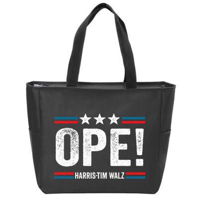 Ope Walz Tim Walz Harris Walz 2024 Zip Tote Bag