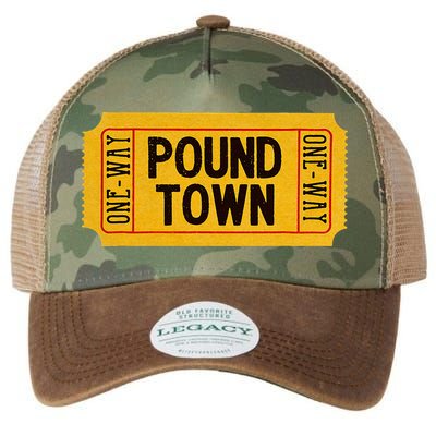 One Way Ticket To Poundtown One Way Ticket To Pound Town Legacy Tie Dye Trucker Hat