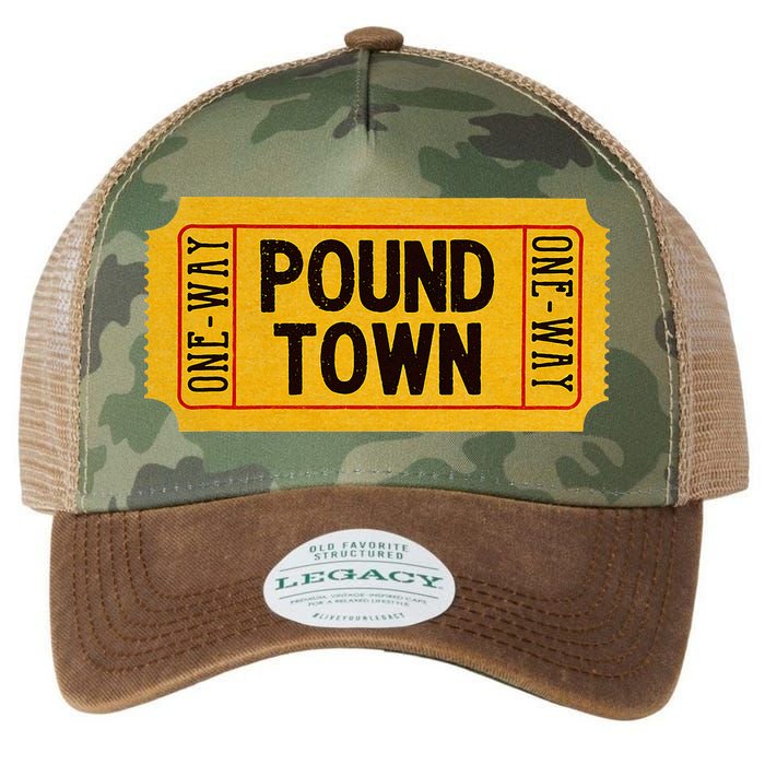 One Way Ticket To Poundtown One Way Ticket To Pound Town Legacy Tie Dye Trucker Hat