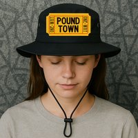 One Way Ticket To Poundtown One Way Ticket To Pound Town Bucket Hat