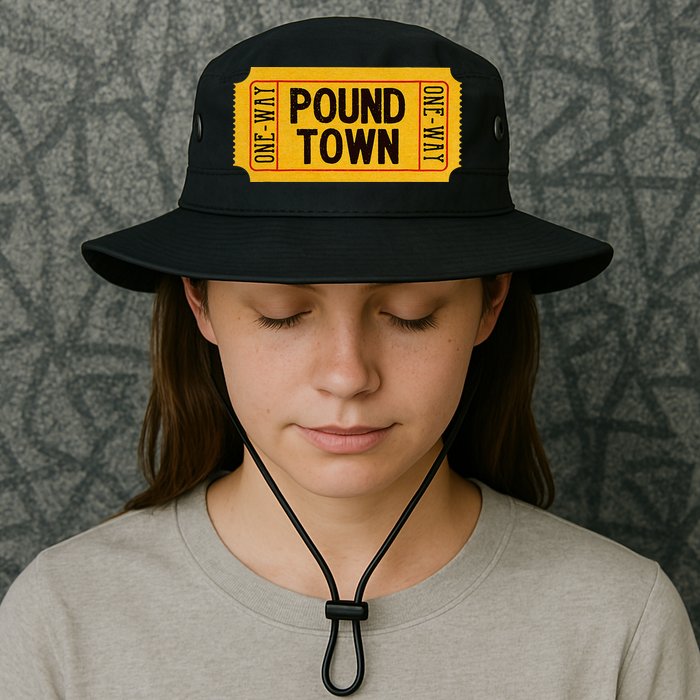 One Way Ticket To Poundtown One Way Ticket To Pound Town Bucket Hat