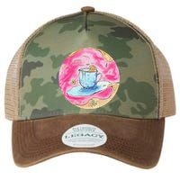 Oolong Whimsical Tea Design Legacy Tie Dye Trucker Hat