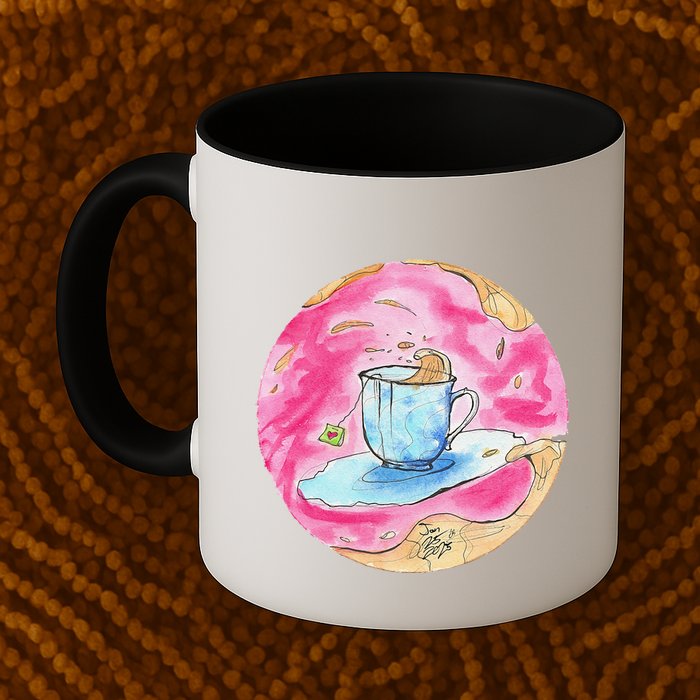 Oolong Whimsical Tea Design Mug
