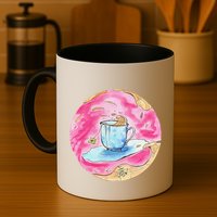 Oolong Whimsical Tea Design Mug