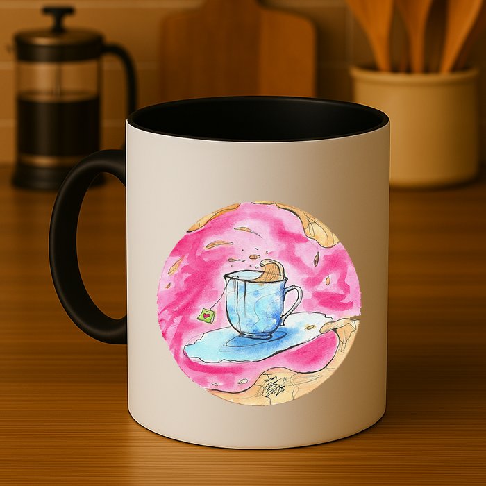 Oolong Whimsical Tea Design Mug