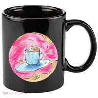 Oolong Whimsical Tea Design 11oz C Handle Ceramic Mug