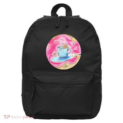 Oolong Whimsical Tea Design 16 in Basic Backpack