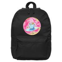 Oolong Whimsical Tea Design 16 in Basic Backpack