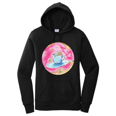 Oolong Whimsical Tea Design Women's Pullover Hoodie