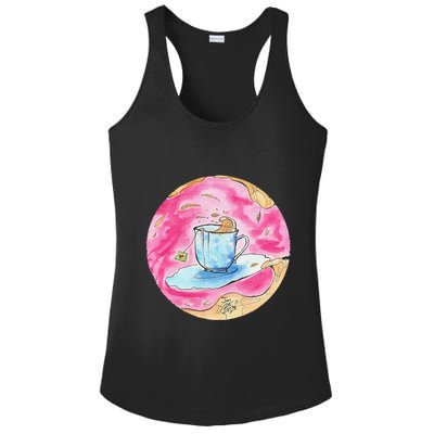 Oolong Whimsical Tea Design Ladies PosiCharge Competitor Racerback Tank
