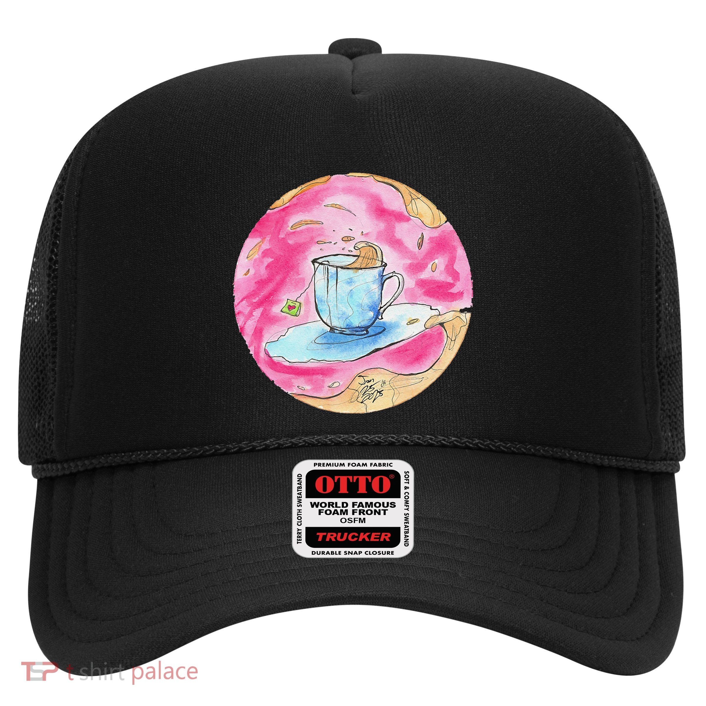 Oolong Whimsical Tea Design Trucker Hat