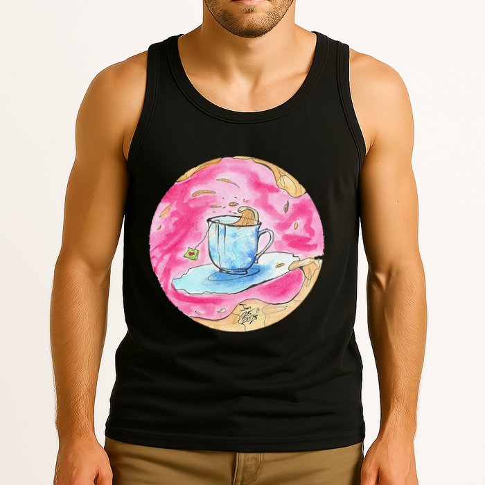 Oolong Whimsical Tea Design Tank Top