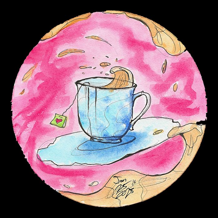 Oolong Whimsical Tea Design Tank Top
