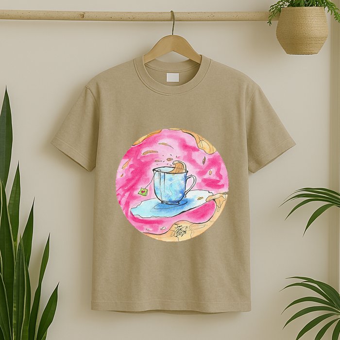 Oolong Whimsical Tea Design T-Shirt