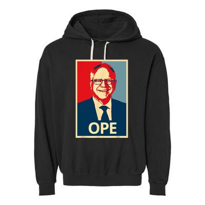 Ope Walz Tim Walz Harris Walz 2024 Garment-Dyed Fleece Hoodie