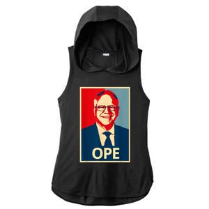 Ope Walz Tim Walz Harris Walz 2024 Ladies PosiCharge Tri-Blend Wicking Draft Hoodie Tank