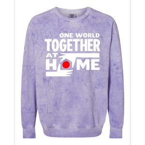 One World Together At Home Colorblast Crewneck Sweatshirt