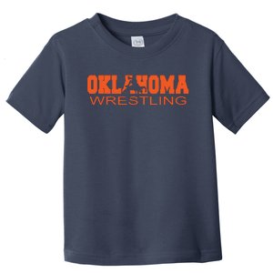 Oklahoma Wrestling Team Okie Wrestler Freestyle State Pride Toddler T-Shirt