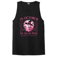 October We Wear Breast Cancer Awareness Halloween Ghost PosiCharge Competitor Tank