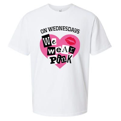 On Wednesday We Wear Pink Funny Valentine Sueded Cloud Jersey T-Shirt