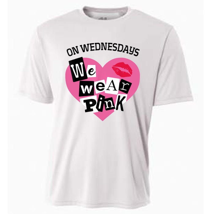 On Wednesday We Wear Pink Funny Valentine Cooling Performance Crew T-Shirt