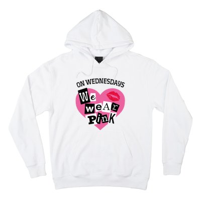 On Wednesday We Wear Pink Funny Valentine Hoodie