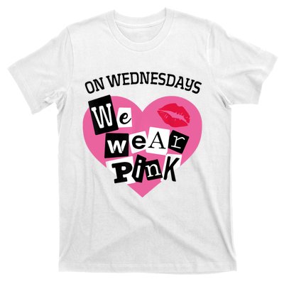 On Wednesday We Wear Pink Funny Valentine T-Shirt