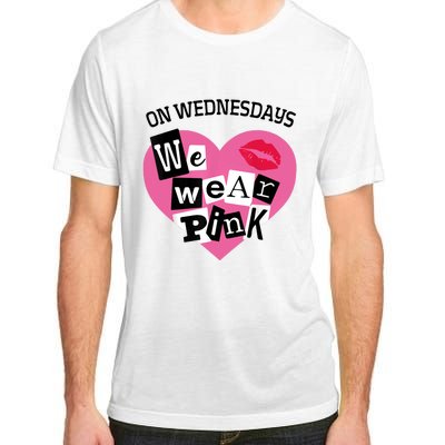 On Wednesday We Wear Pink Funny Valentine Adult ChromaSoft Performance T-Shirt