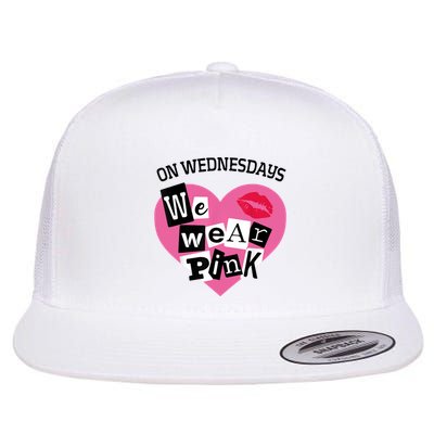 On Wednesday We Wear Pink Funny Valentine Flatbill Hat