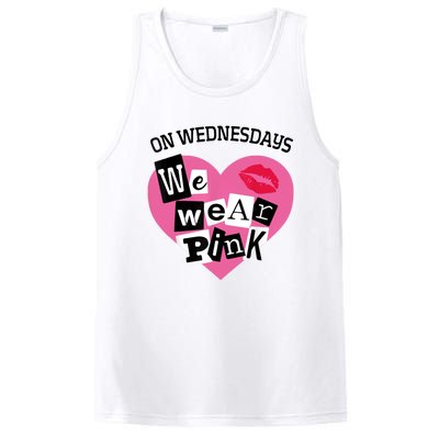 On Wednesday We Wear Pink Funny Valentine PosiCharge Competitor Tank