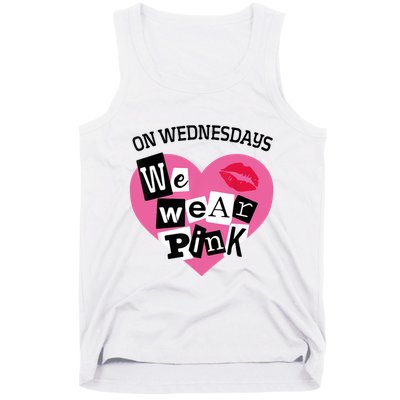 On Wednesday We Wear Pink Funny Valentine Tank Top