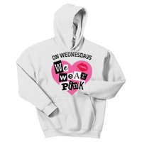 On Wednesday We Wear Pink Funny Valentine Kids Hoodie