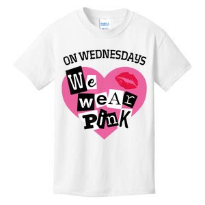 On Wednesday We Wear Pink Funny Valentine Kids T-Shirt