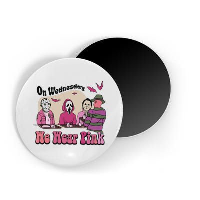 On Wednesday We Wear Pink Halloween Magnet