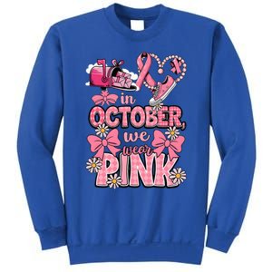 October We Wear Breast Cancer Awareness Postal Worker Sweatshirt