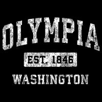 Olympia Washington Wa Vintage Established Sports Baby Bodysuit