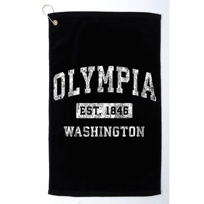 Olympia Washington Wa Vintage Established Sports Golf Towel