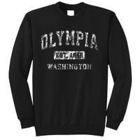 Olympia Washington Wa Vintage Established Sports Sweatshirt