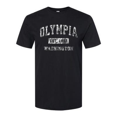 Olympia Washington Wa Vintage Established Sports Softstyle CVC T-Shirt