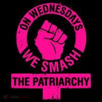 On Wednesdays We Smash The Patriarchy Flat Bill Trucker Hat