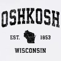 Oshkosh Wisconsin Wi Vintage Established Sports Design Womens T-Shirt