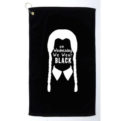 On Wednesday We Wear Black Platinum Collection Golf Towel