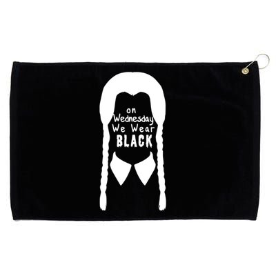 On Wednesday We Wear Black Grommeted Golf Towel