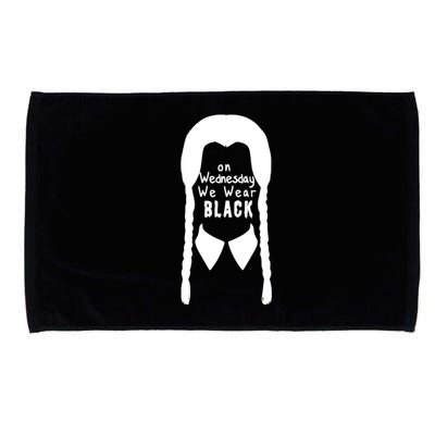 On Wednesday We Wear Black Microfiber Hand Towel