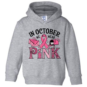 October We Wear Gift Toddler Hoodie