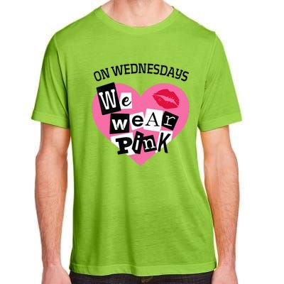 On Wednesday We Wear Pink Funny Valentine Adult ChromaSoft Performance T-Shirt