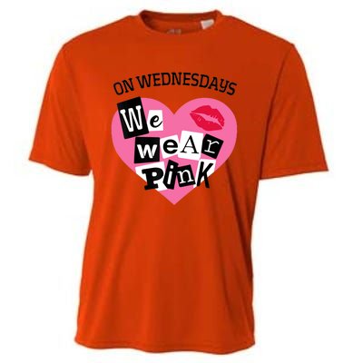 On Wednesday We Wear Pink Funny Valentine Cooling Performance Crew T-Shirt