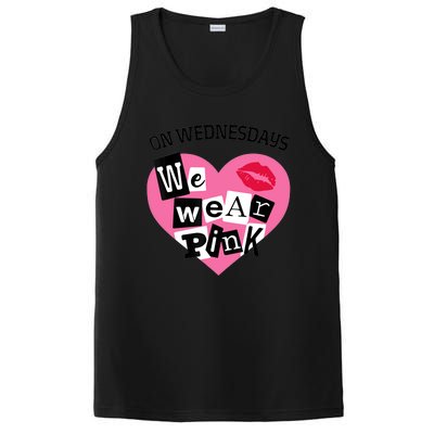 On Wednesday We Wear Pink Funny Valentine PosiCharge Competitor Tank