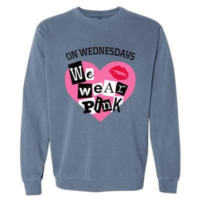 On Wednesday We Wear Pink Funny Valentine Garment-Dyed Sweatshirt